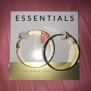 18k gold hoop earrings